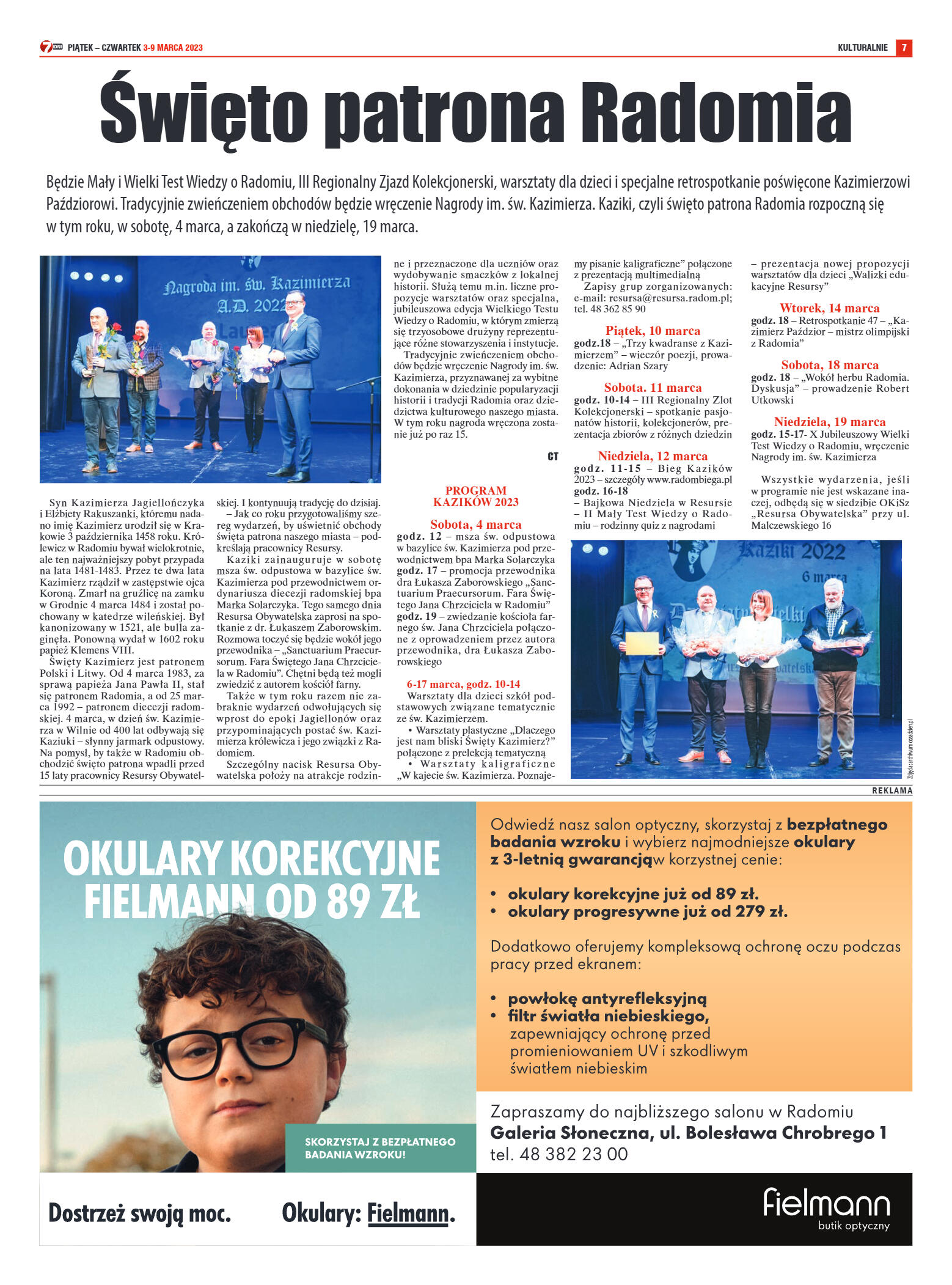 Tygodnik "7 Dni" nr 854 z dn. 03.03.2023 r. - strona 7