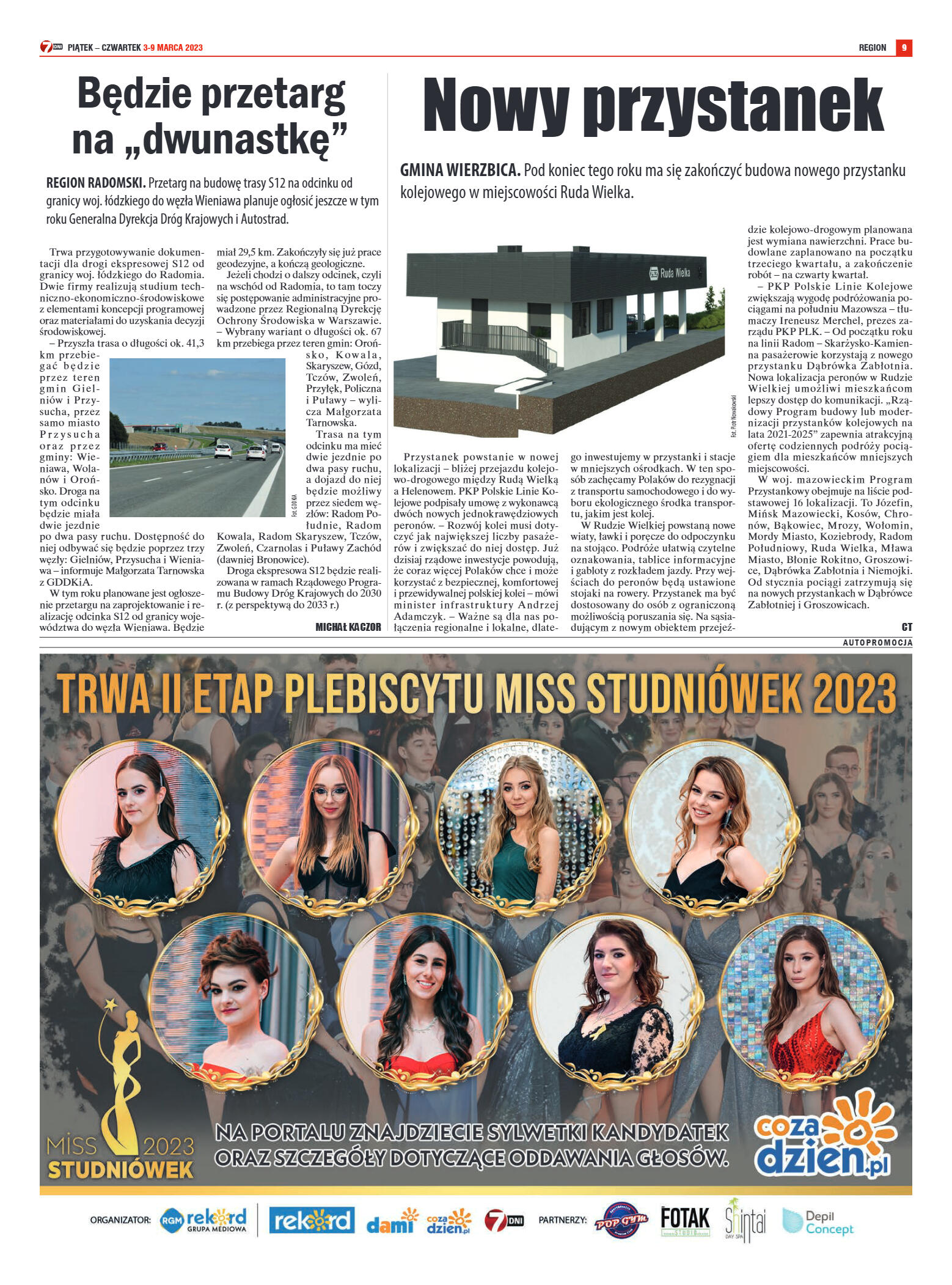 Tygodnik "7 Dni" nr 854 z dn. 03.03.2023 r. - strona 9