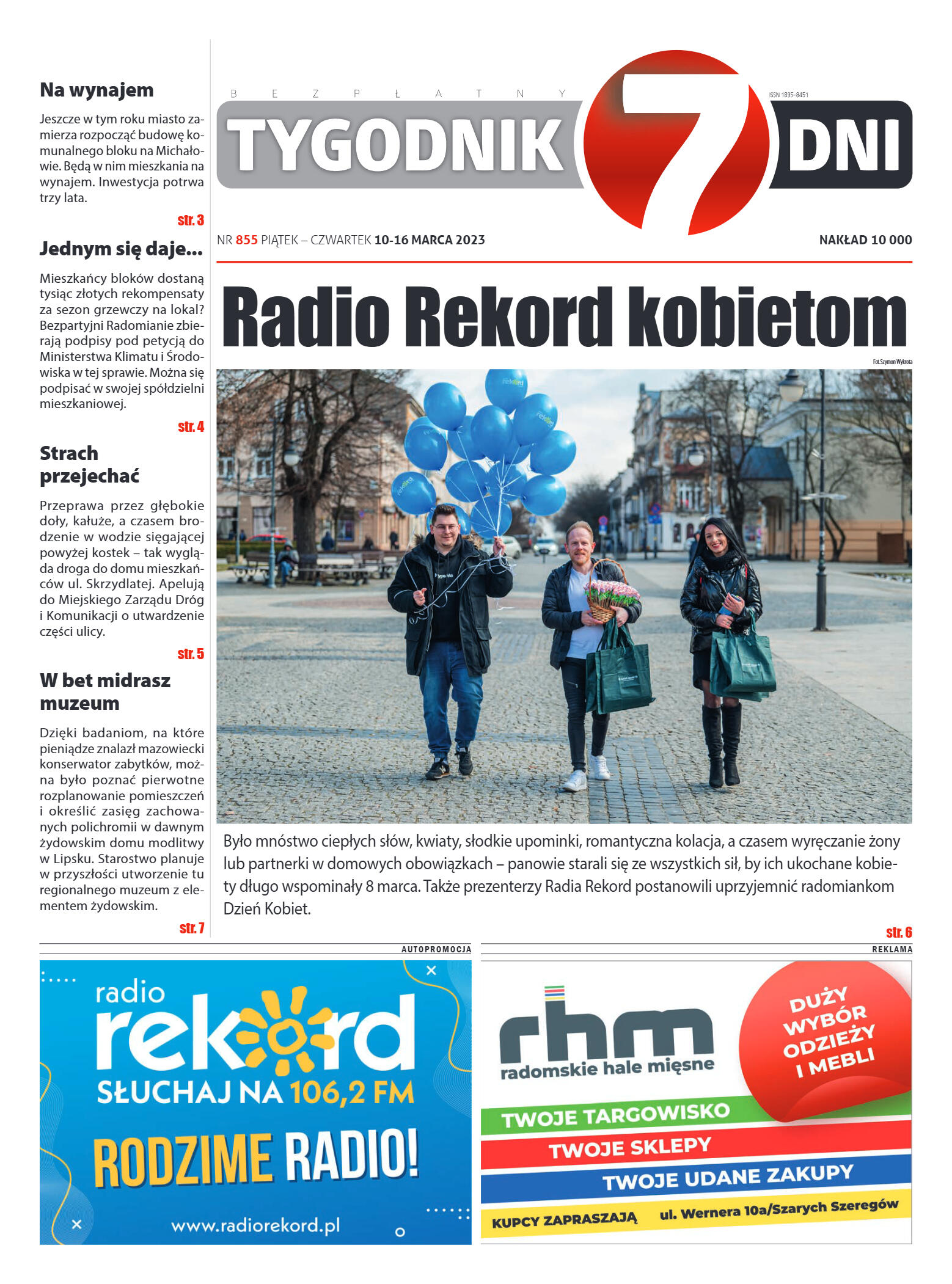 Tygodnik "7 Dni" nr 855 z dn. 10.03.2023 r. - strona 1