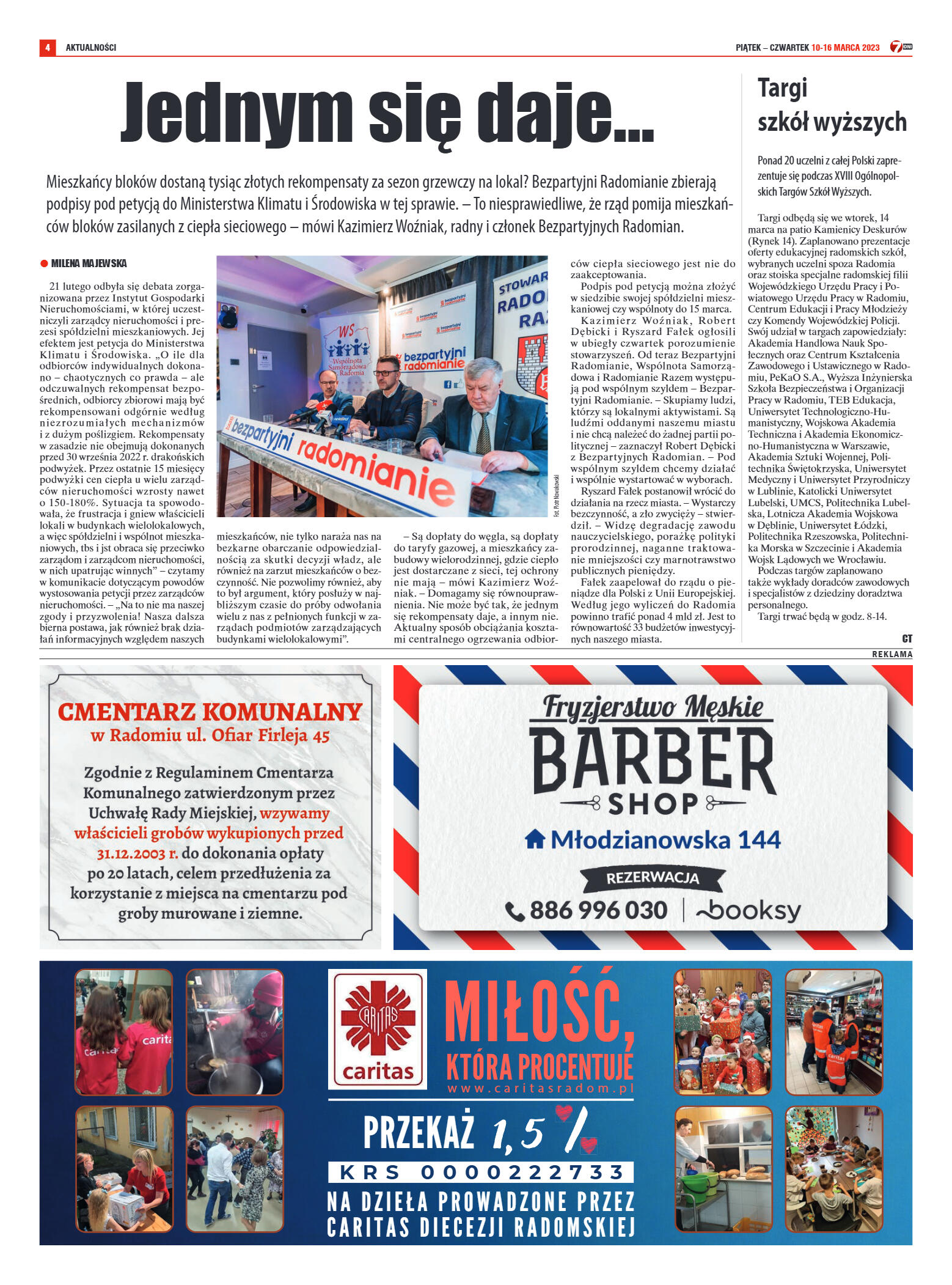 Tygodnik "7 Dni" nr 855 z dn. 10.03.2023 r. - strona 4