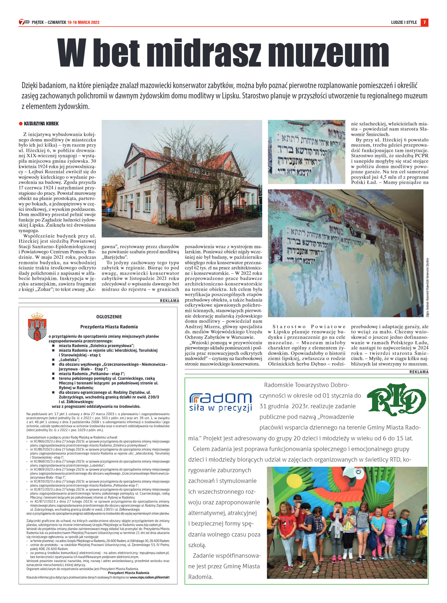 Tygodnik "7 Dni" nr 855 z dn. 10.03.2023 r. - strona 7
