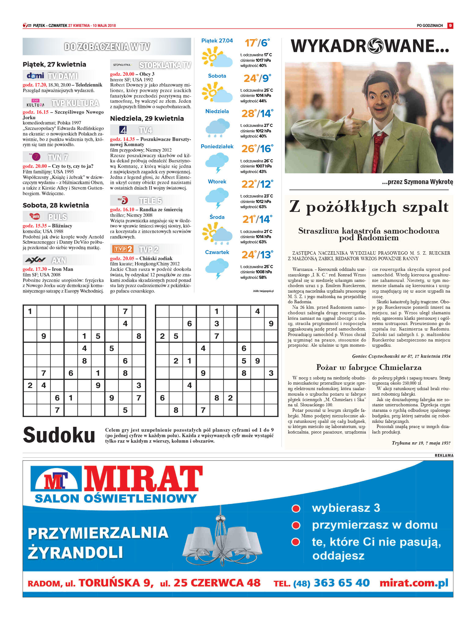 Tygodnik "7 Dni" nr 633 z dn. 26.04.2018 - strona 9