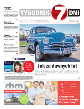 Tygodnik "7 Dni" nr 633 z dn. 26.04.2018 - strona 1