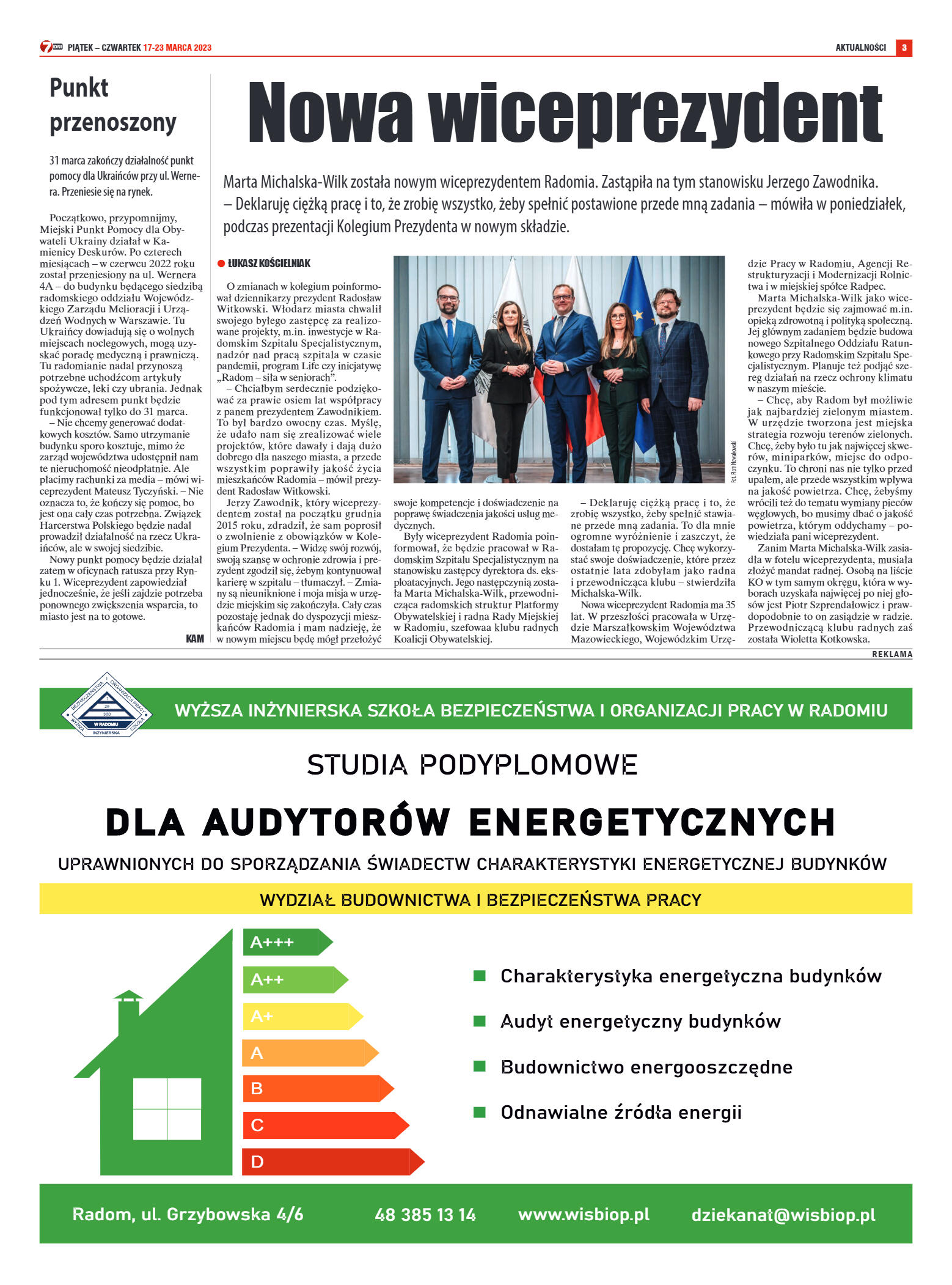 Tygodnik "7 Dni" nr 856 z dn. 17.03.2023 r. - strona 3