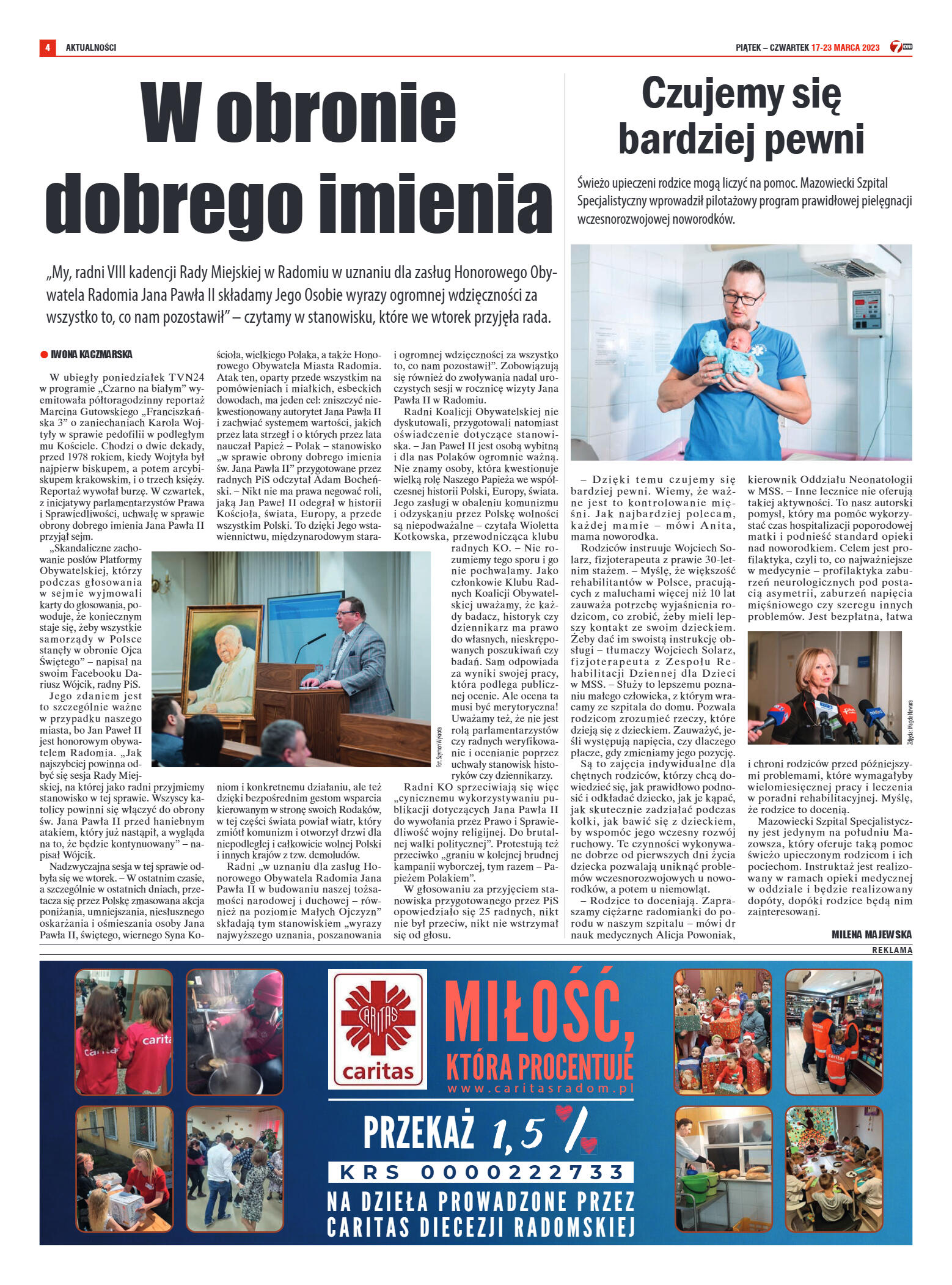 Tygodnik "7 Dni" nr 856 z dn. 17.03.2023 r. - strona 4