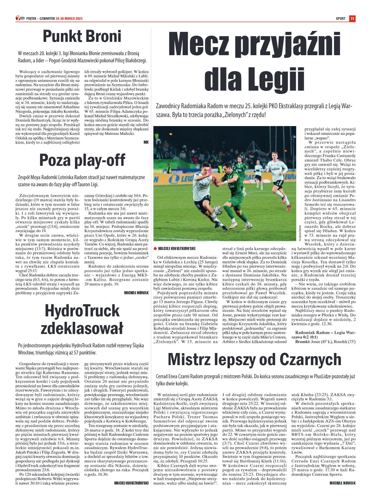 Tygodnik "7 Dni" nr 857 z dn. 24.03.2023 r. - strona 11