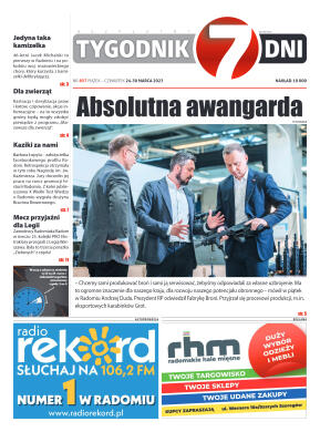 Tygodnik "7 Dni" nr 857 z dn. 24.03.2023 r. - strona 1