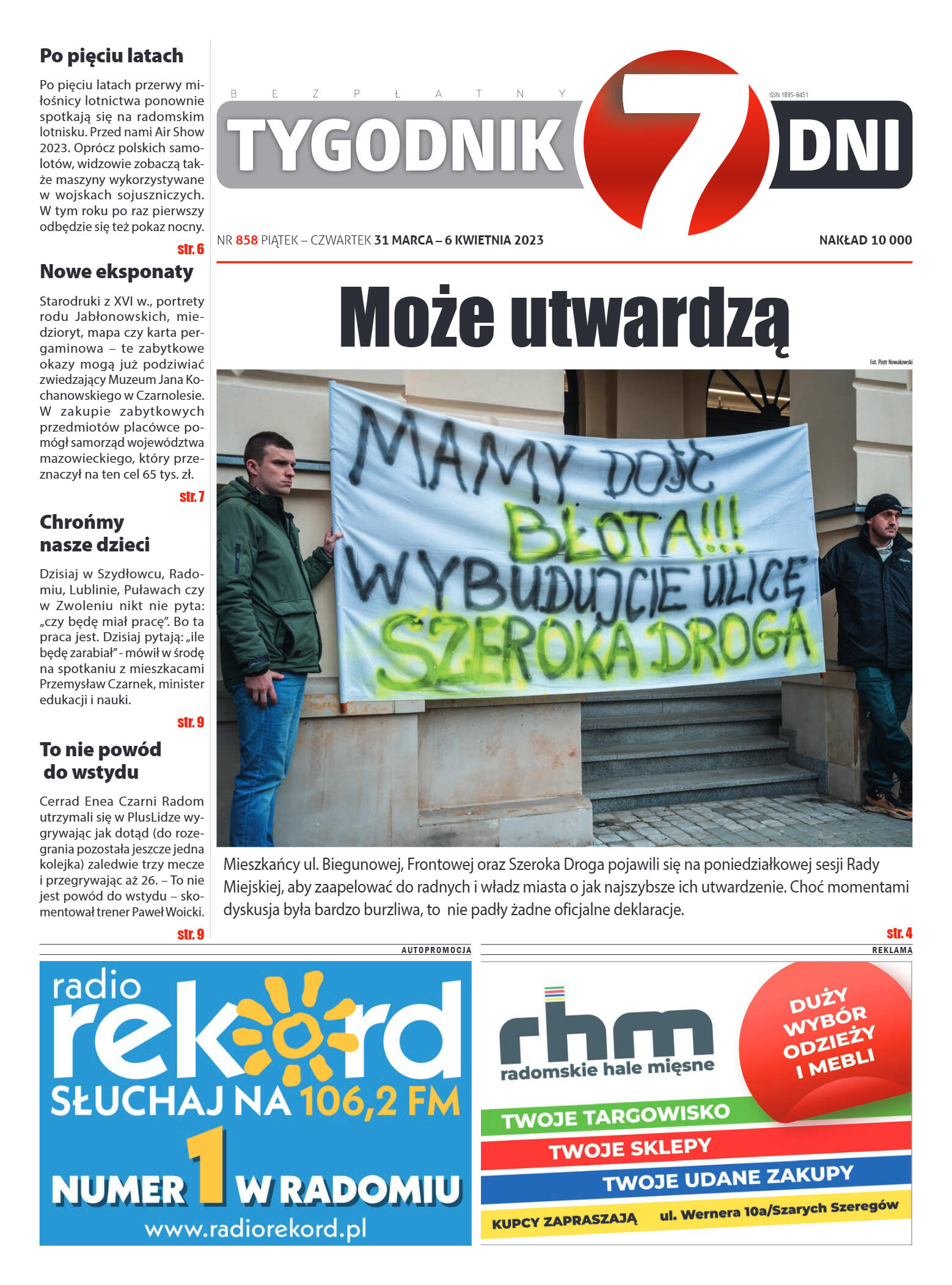 Tygodnik "7 Dni" nr 858 z dn. 31.03.2023 r. - strona 1