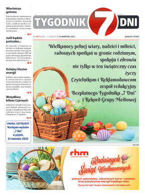 Tygodnik "7 Dni" nr 859 z dn. 7.04.2023 r. - strona 1