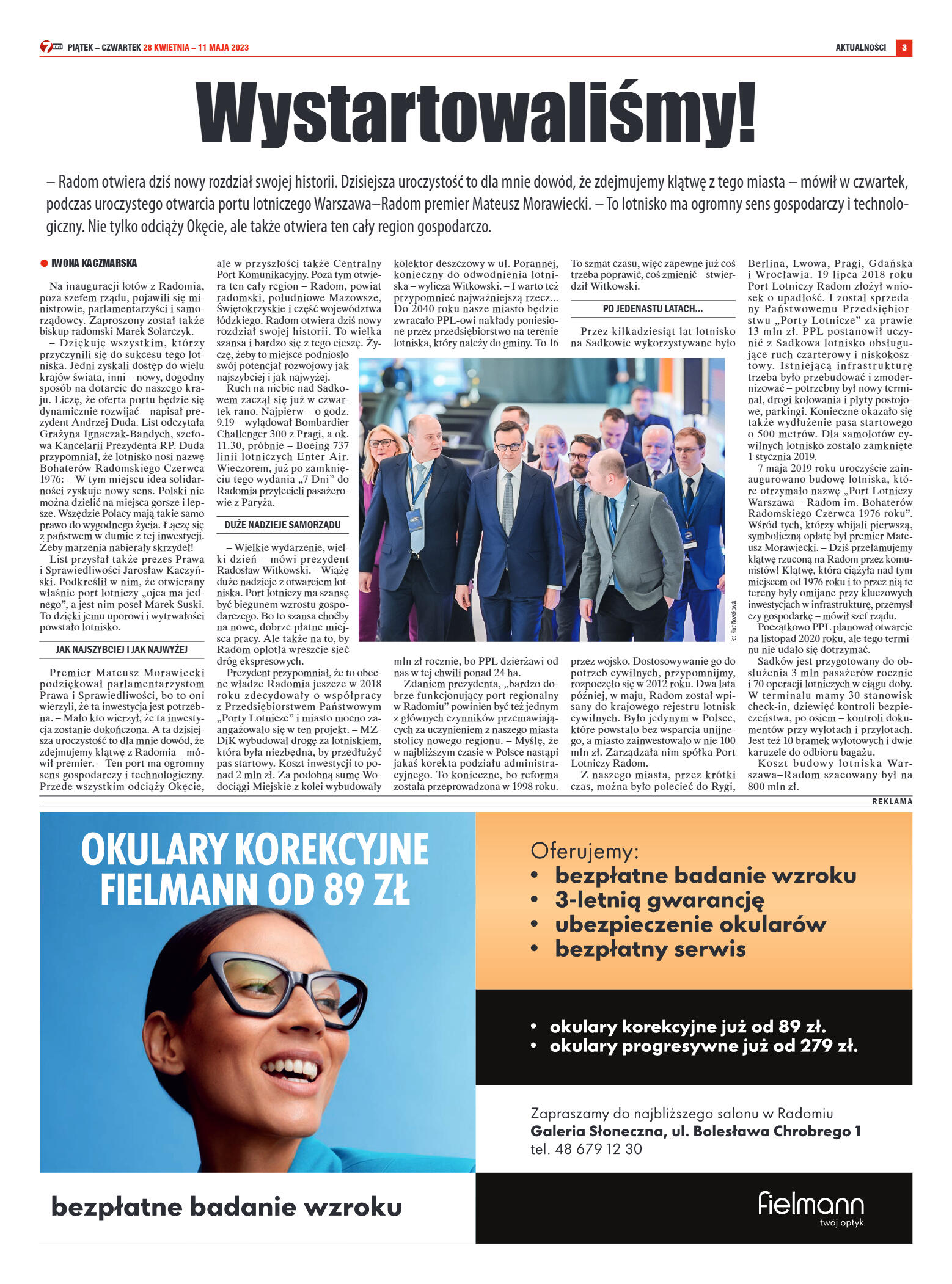 Tygodnik "7 Dni" nr 861 z dn. 28.04.2023 r. - strona 3