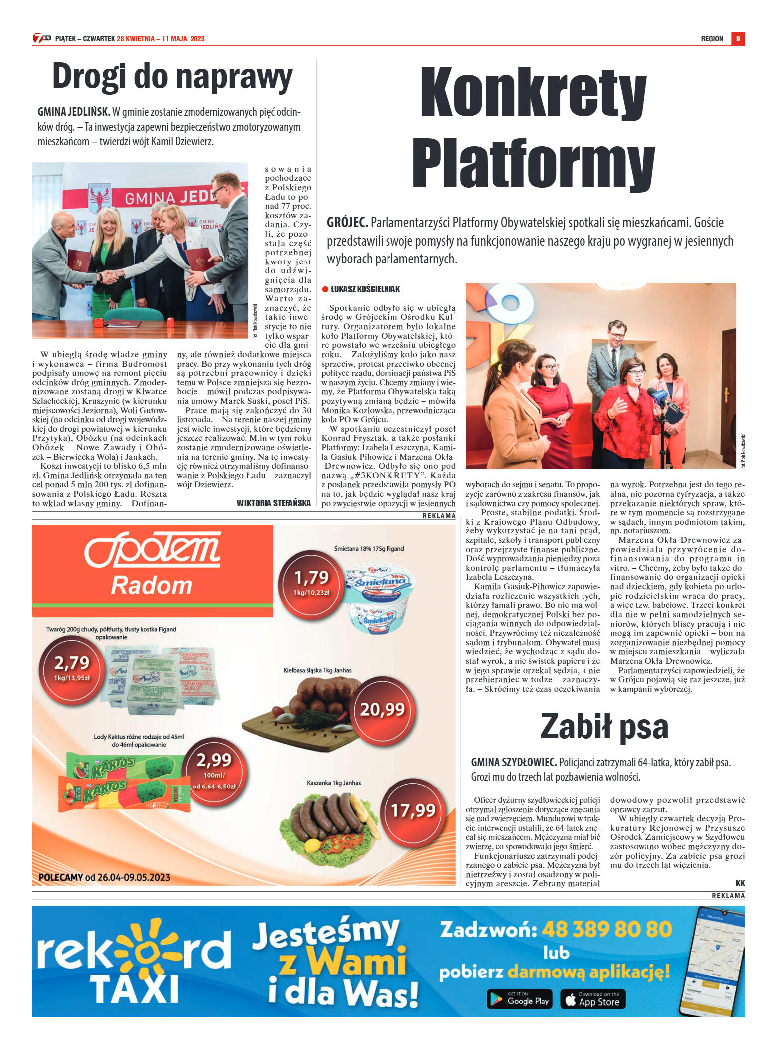 Tygodnik "7 Dni" nr 861 z dn. 28.04.2023 r. - strona 9