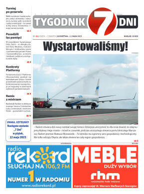 Tygodnik "7 Dni" nr 861 z dn. 28.04.2023 r. - strona 1