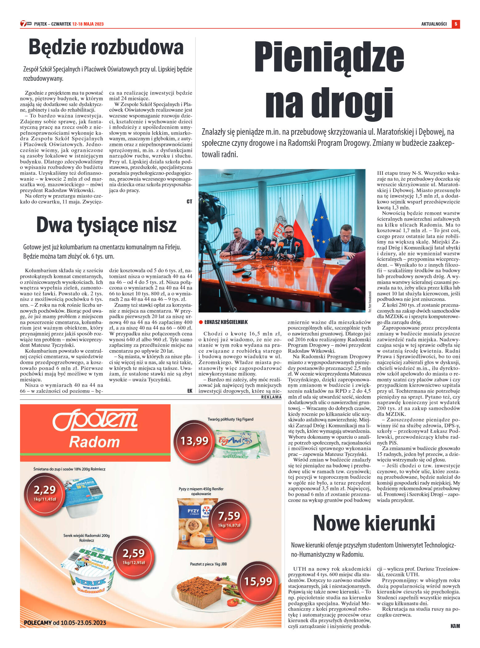 Tygodnik "7 Dni" nr 862 z dn. 12.05.2023 r. - strona 5