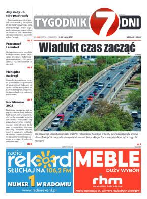Tygodnik "7 Dni" nr 862 z dn. 12.05.2023 r. - strona 1