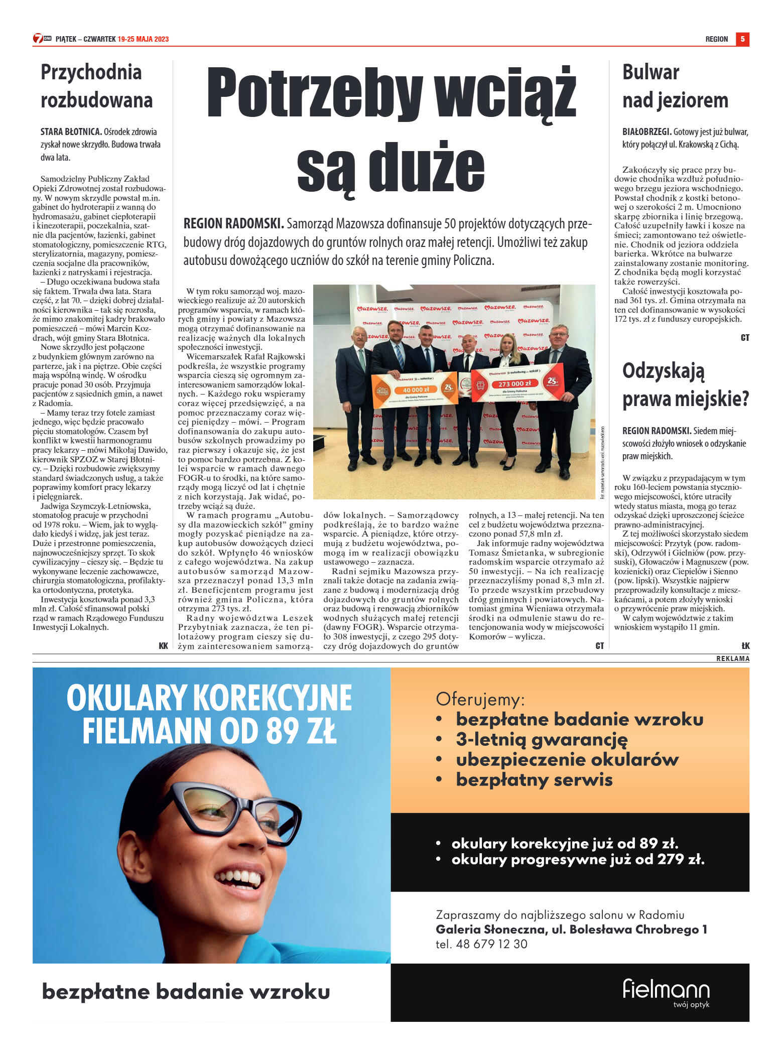 Tygodnik "7 Dni" nr 863 z dn. 19.05.2023 r. - strona 5