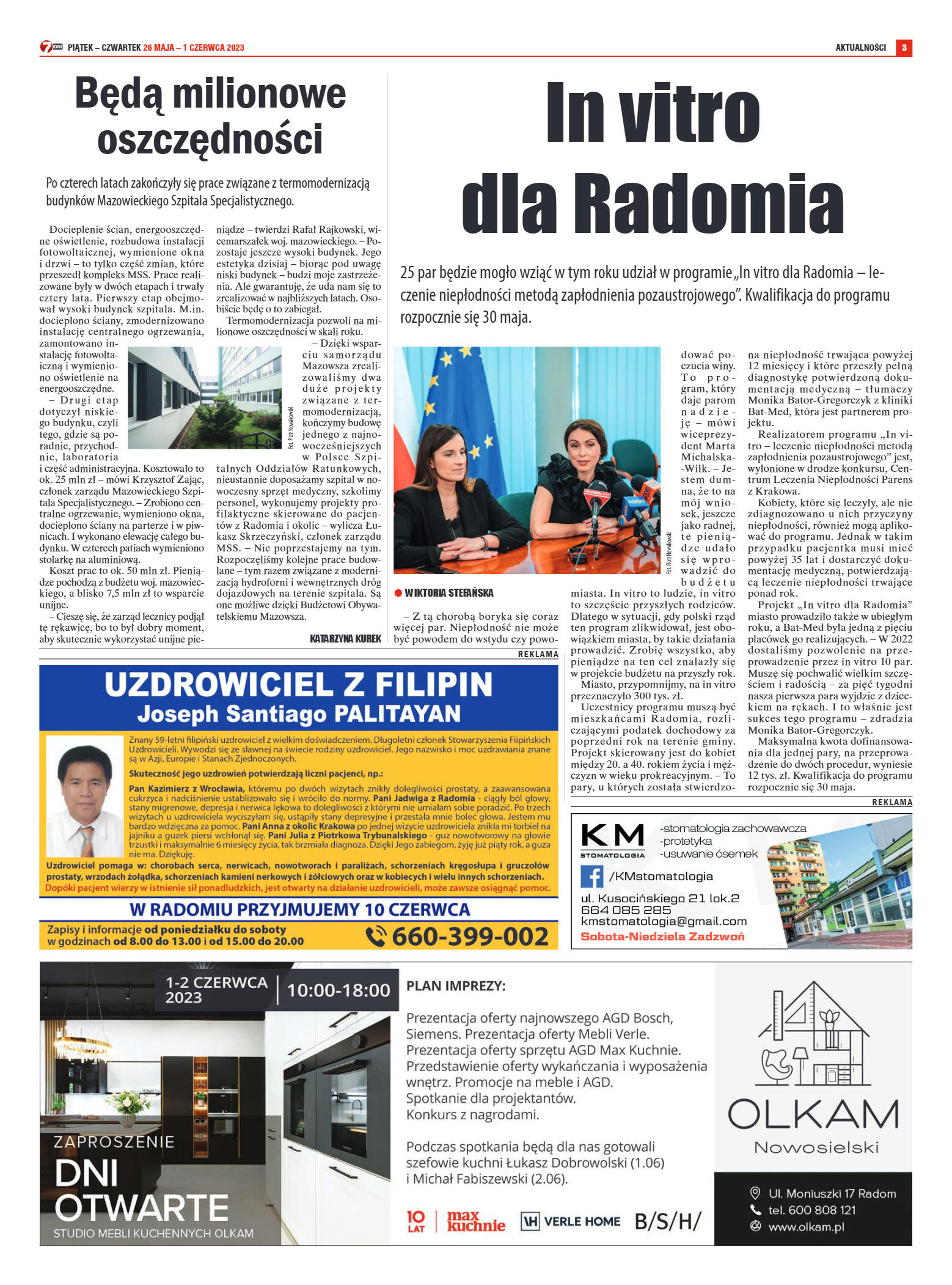 Tygodnik "7 Dni" nr 864 z dn. 26.05.2023 r. - strona 3