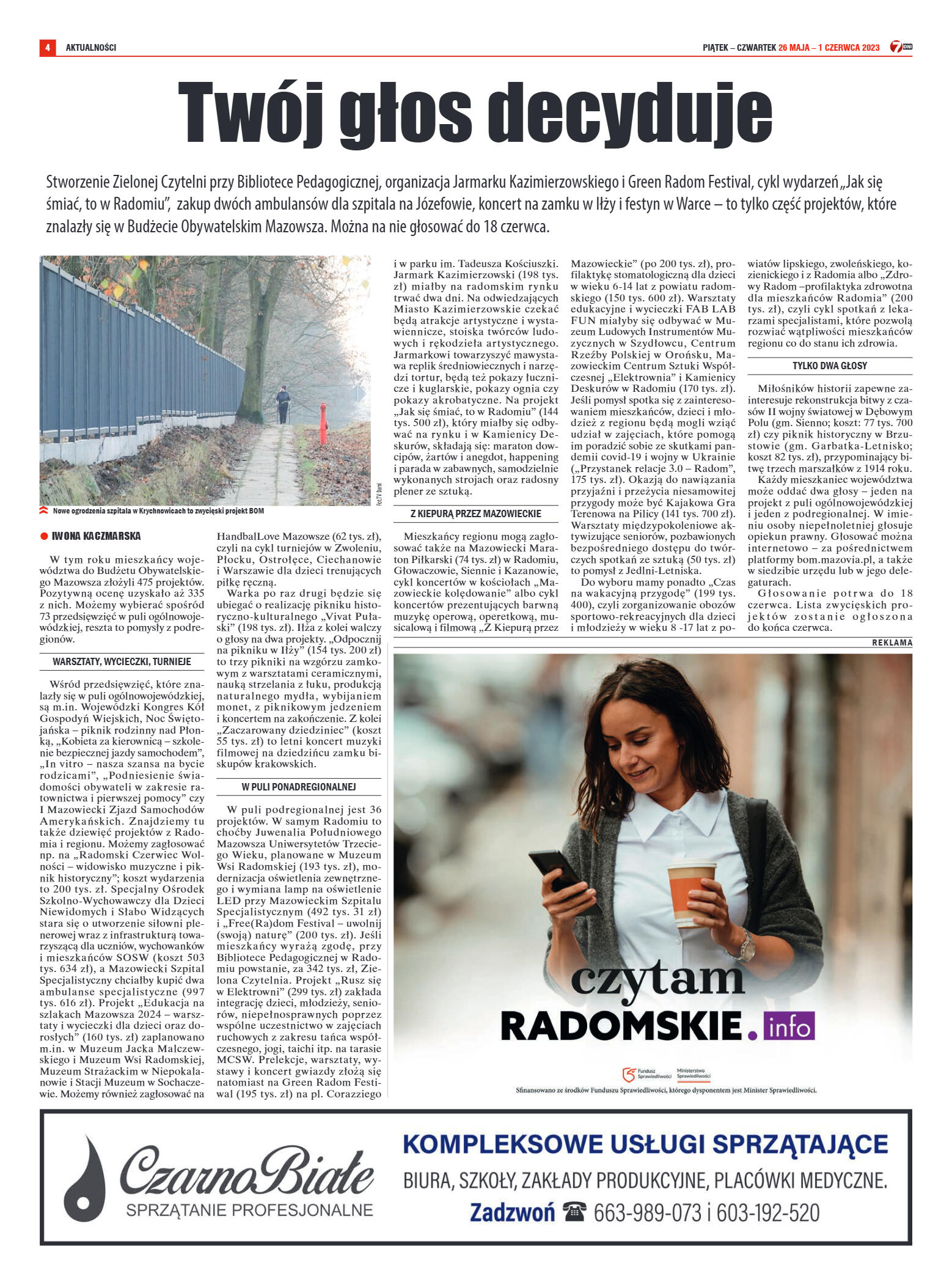 Tygodnik "7 Dni" nr 864 z dn. 26.05.2023 r. - strona 4