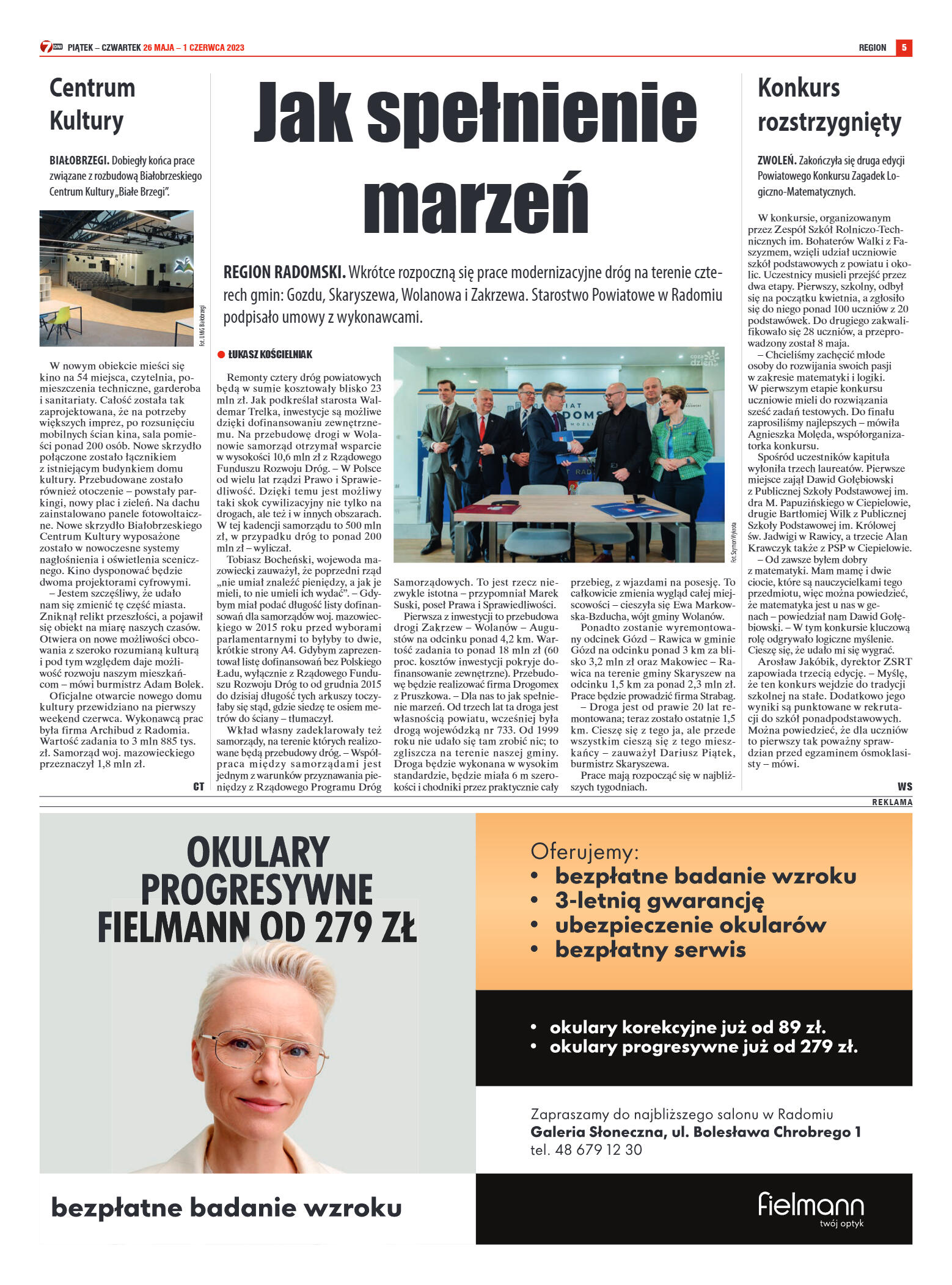 Tygodnik "7 Dni" nr 864 z dn. 26.05.2023 r. - strona 5