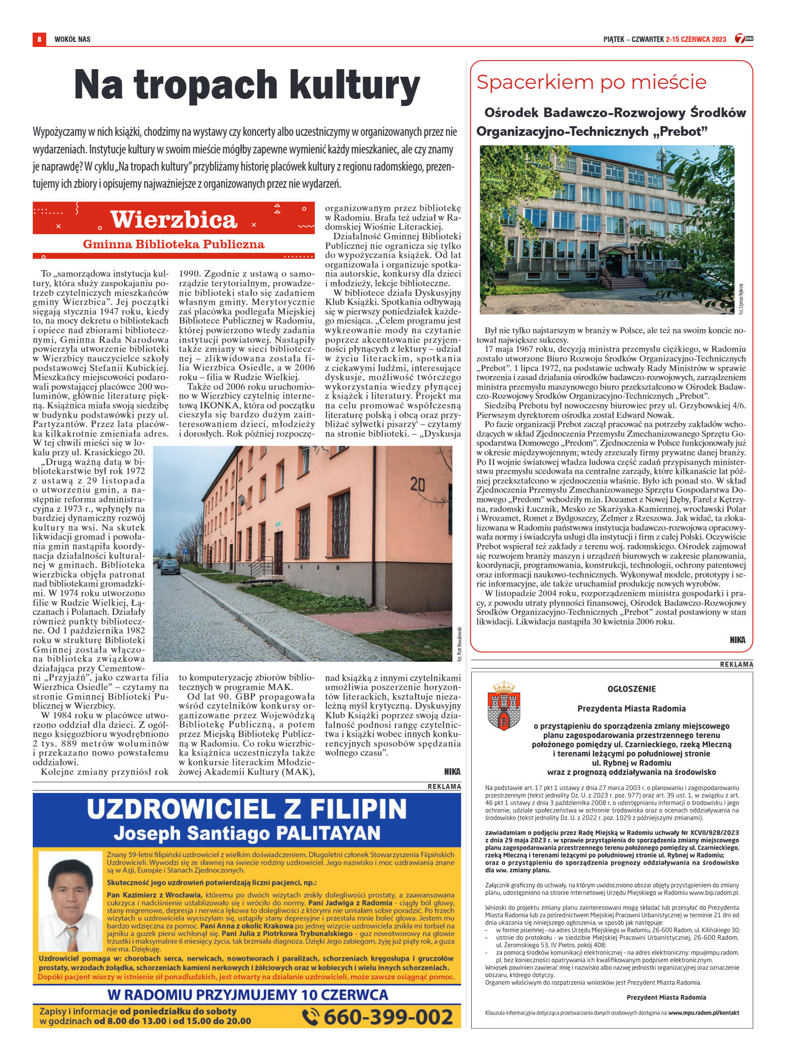 Tygodnik "7 Dni" nr 865 z dn. 02.06.2023 r. - strona 8