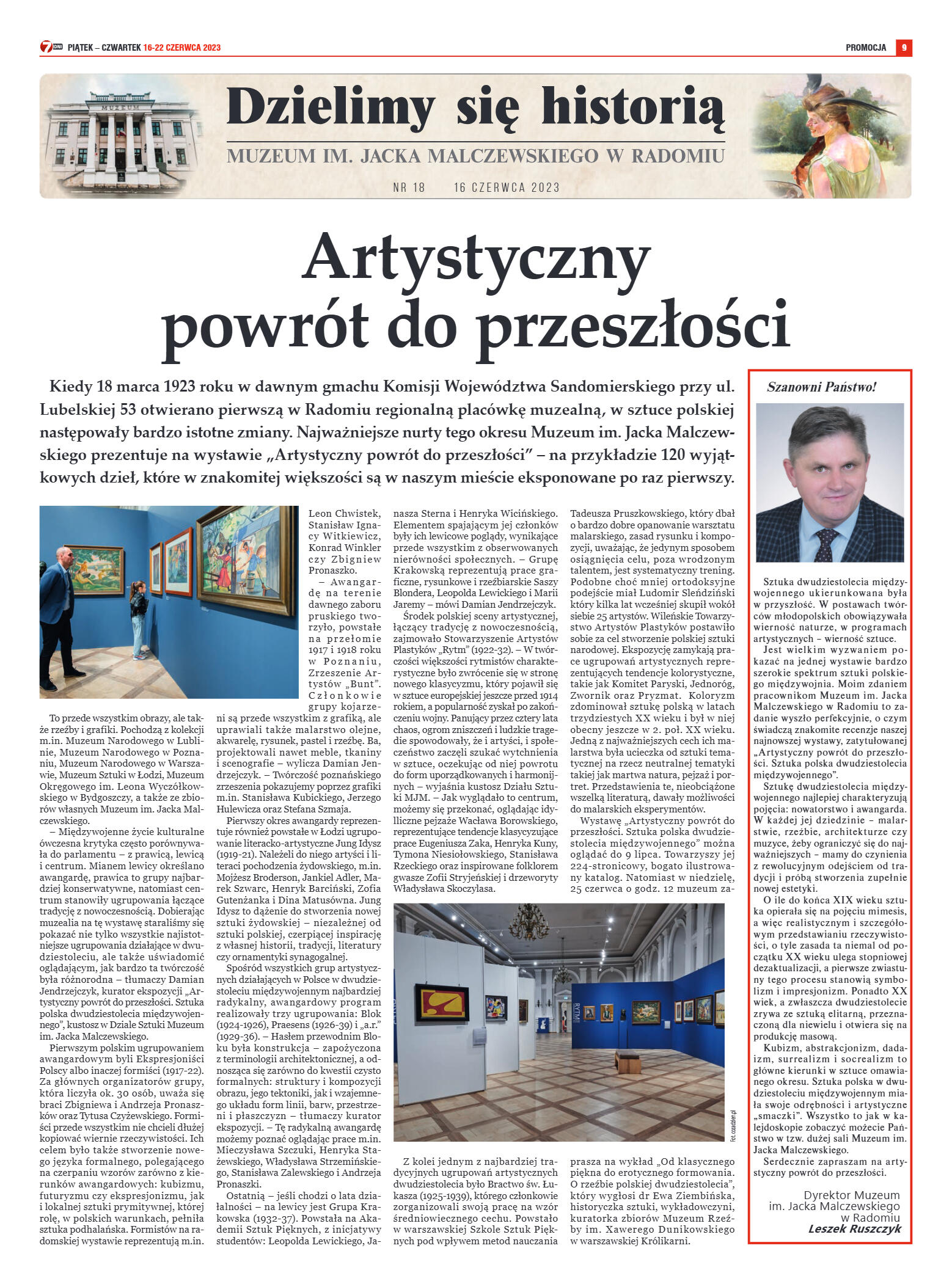 Tygodnik "7 Dni" nr 866 z dn. 16.06.2023 r. - strona 9