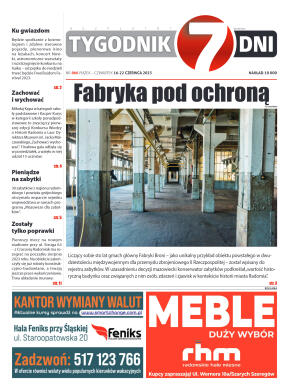 Tygodnik "7 Dni" nr 866 z dn. 16.06.2023 r. - strona 1