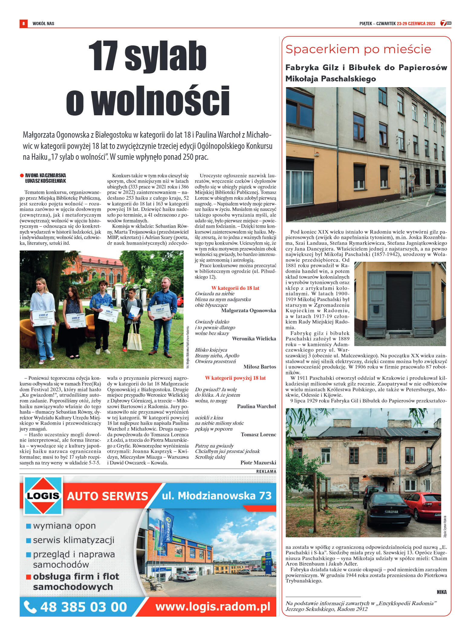 Tygodnik "7 Dni" nr 867 z dn. 23.06.2023 r. - strona 8