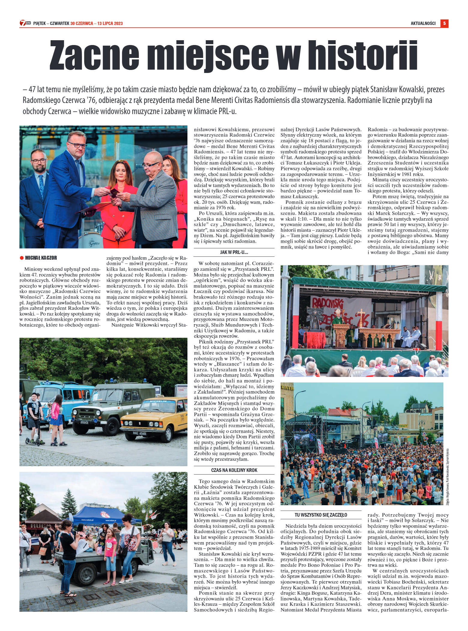 Tygodnik "7 Dni" nr 868 z dn. 30.06.2023 r. - strona 5