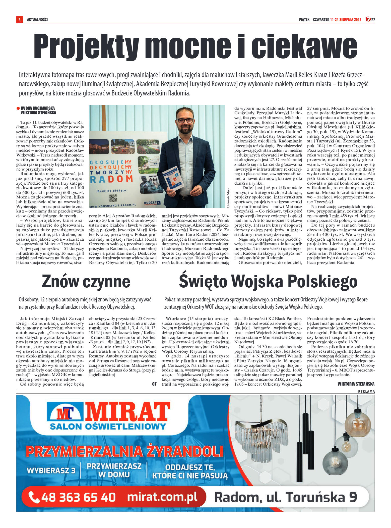 Tygodnik "7 Dni" nr 873 z dn. 11.08.2023 r. - strona 4