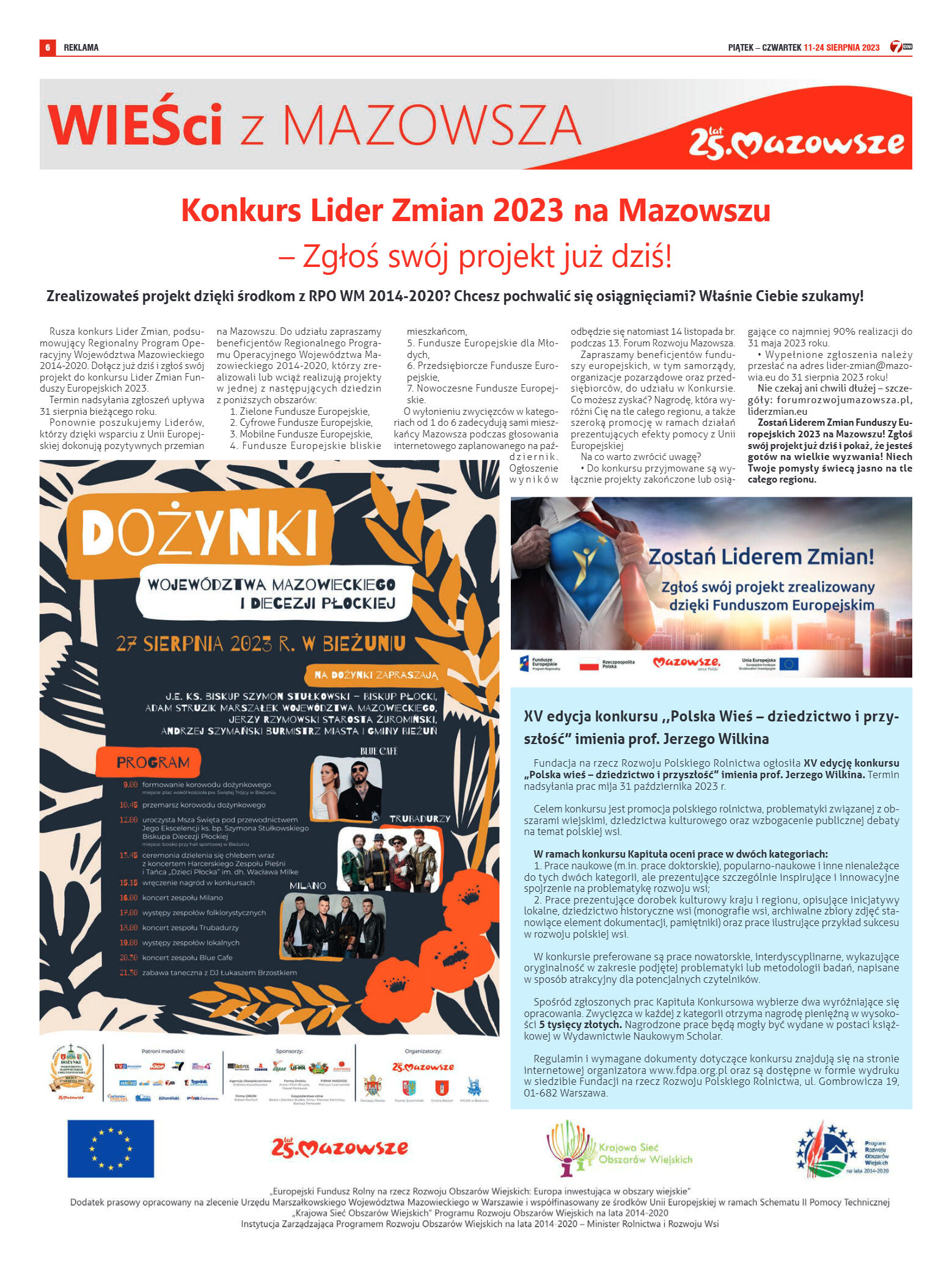 Tygodnik "7 Dni" nr 873 z dn. 11.08.2023 r. - strona 6