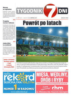 Tygodnik "7 Dni" nr 873 z dn. 11.08.2023 r. - strona 1