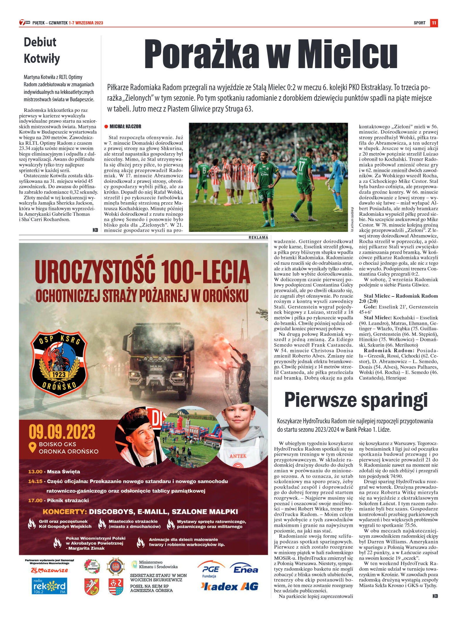 Tygodnik "7 Dni" nr 875 z dn. 1.09.2023 r. - strona 15