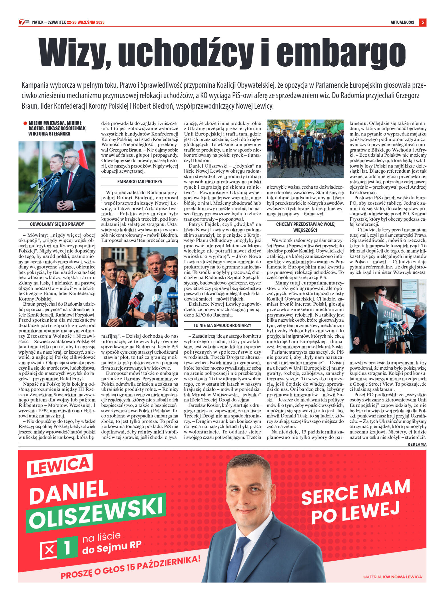 Tygodnik "7 Dni" nr 878 z dn. 22.09.2023 r. - strona 21