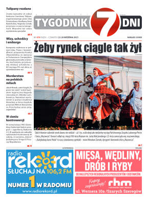 Tygodnik "7 Dni" nr 878 z dn. 22.09.2023 r. - strona 1
