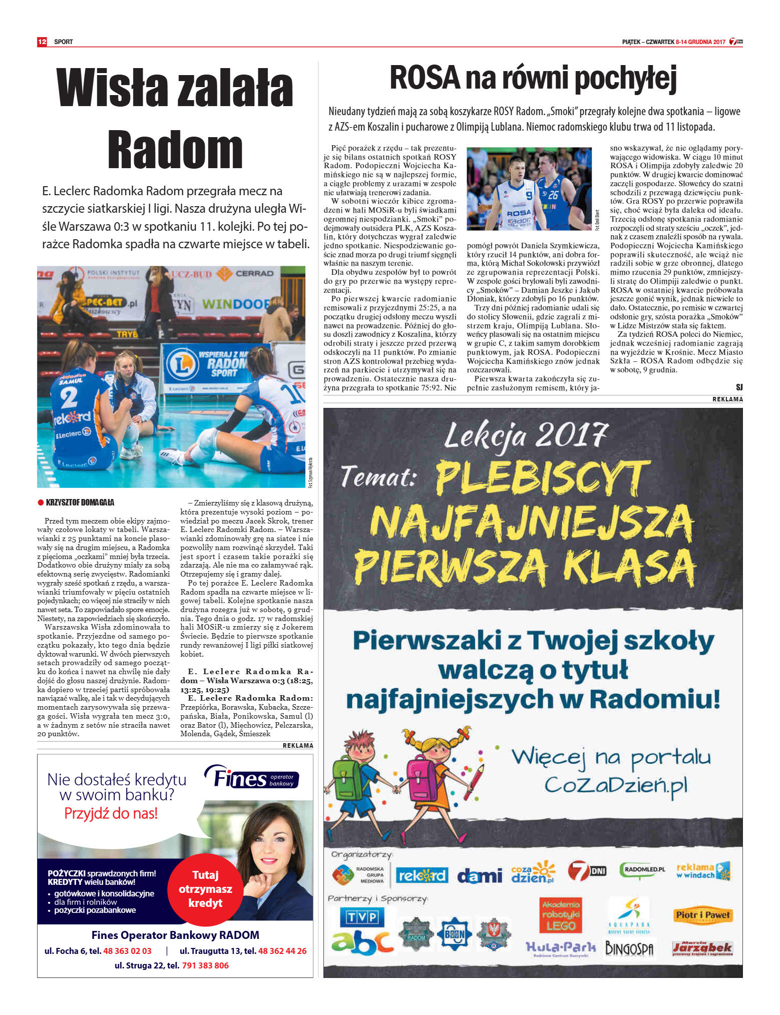 „7 Dni” numer 614 z dn. 8.12.2017 - strona 12