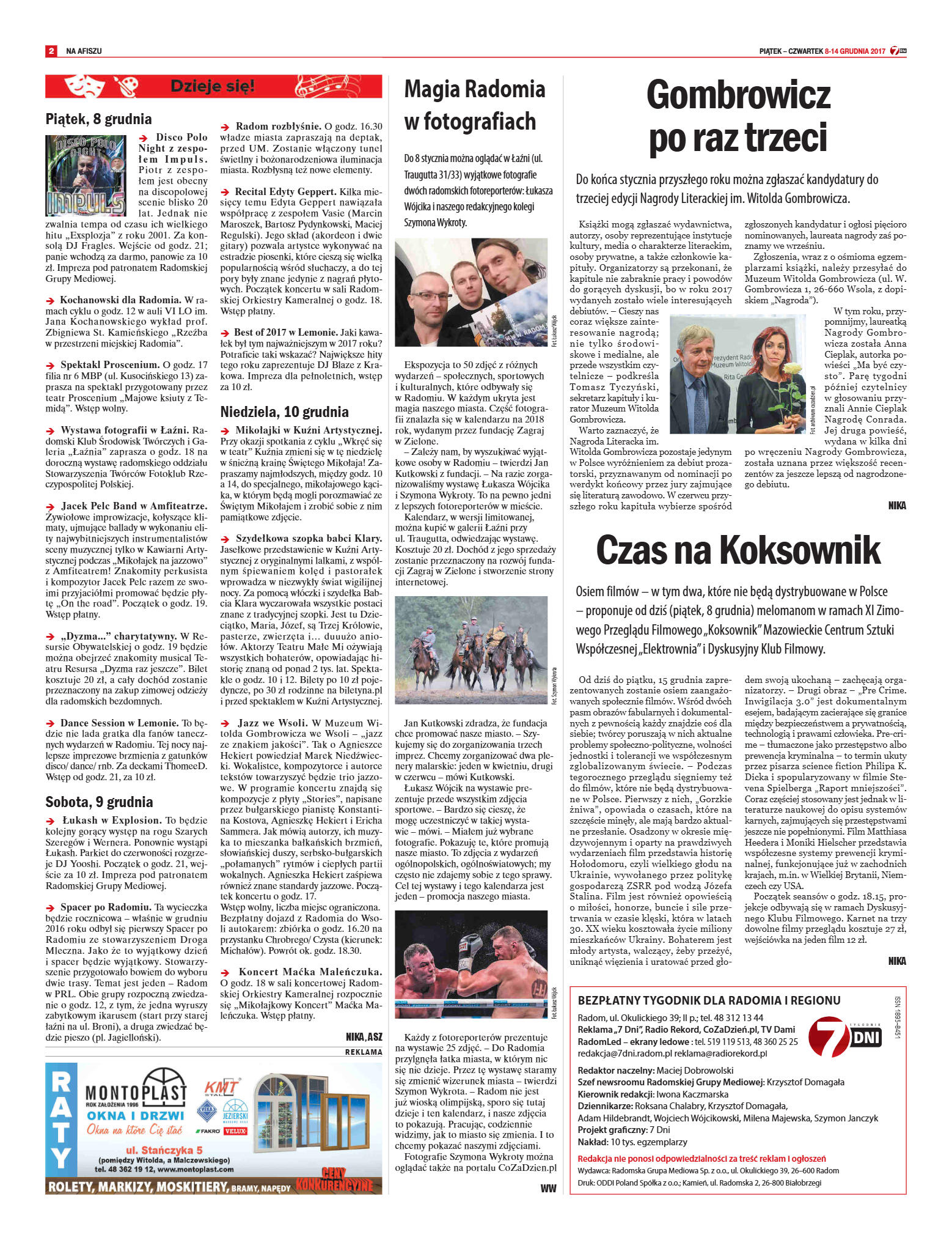 „7 Dni” numer 614 z dn. 8.12.2017 - strona 2