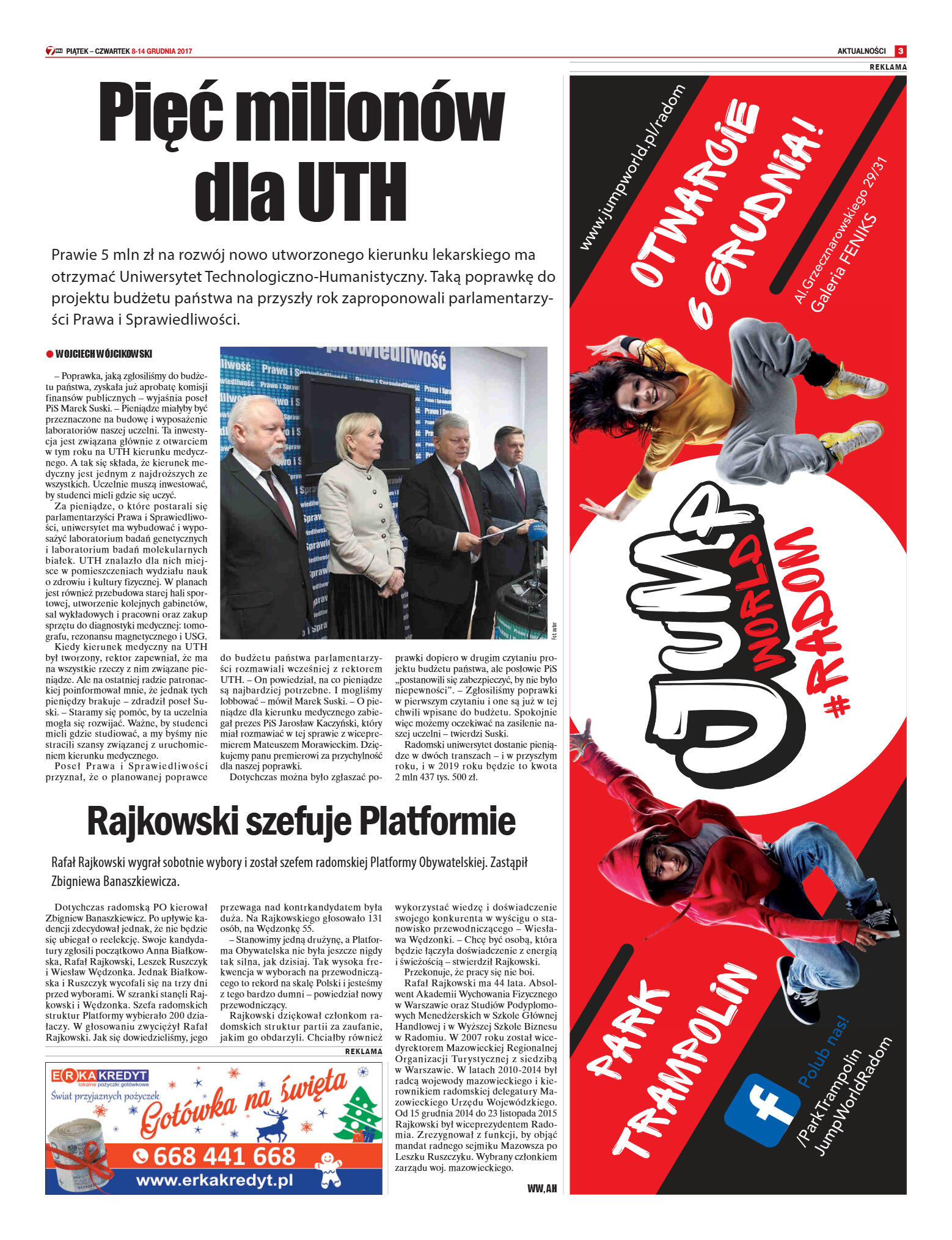 „7 Dni” numer 614 z dn. 8.12.2017 - strona 3