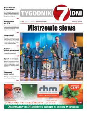 „7 Dni” numer 614 z dn. 8.12.2017 - strona 1