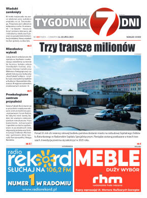 Tygodnik "7 Dni" nr 869 z dn. 14.07.2023 r. - strona 1