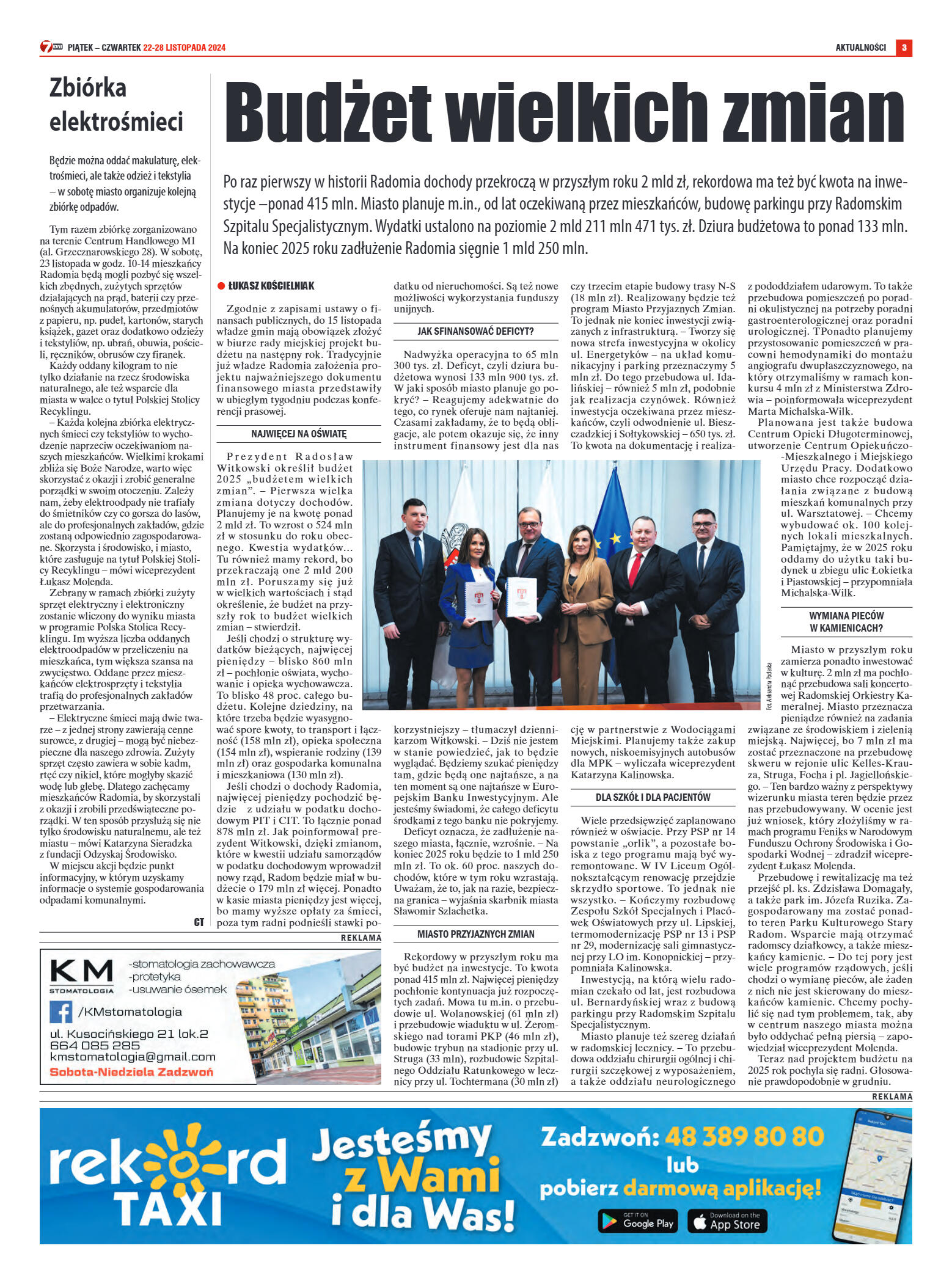 Tygodnik "7 Dni" nr 931 z dn. 22.11.2024 r. - strona 3