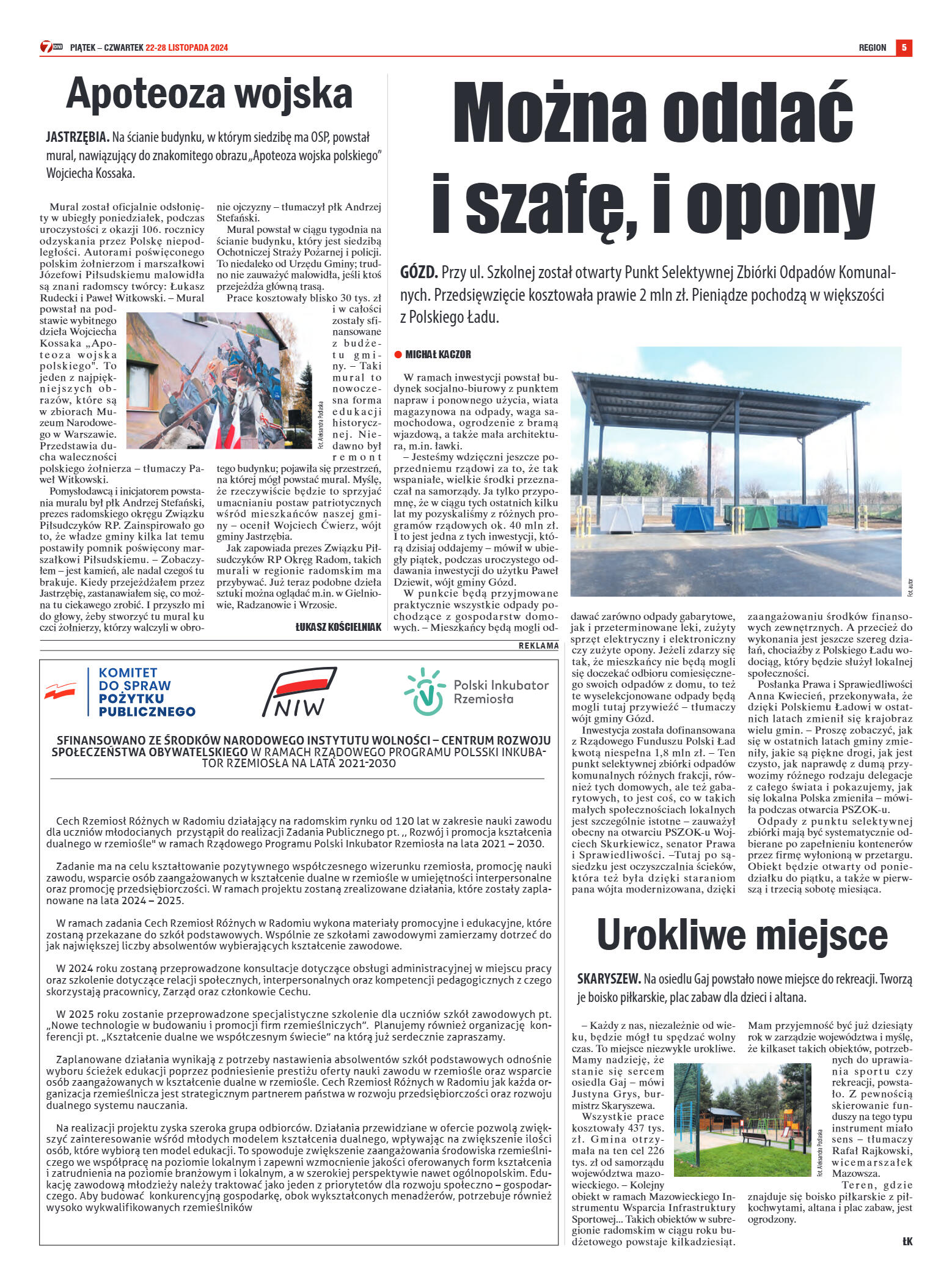 Tygodnik "7 Dni" nr 931 z dn. 22.11.2024 r. - strona 5