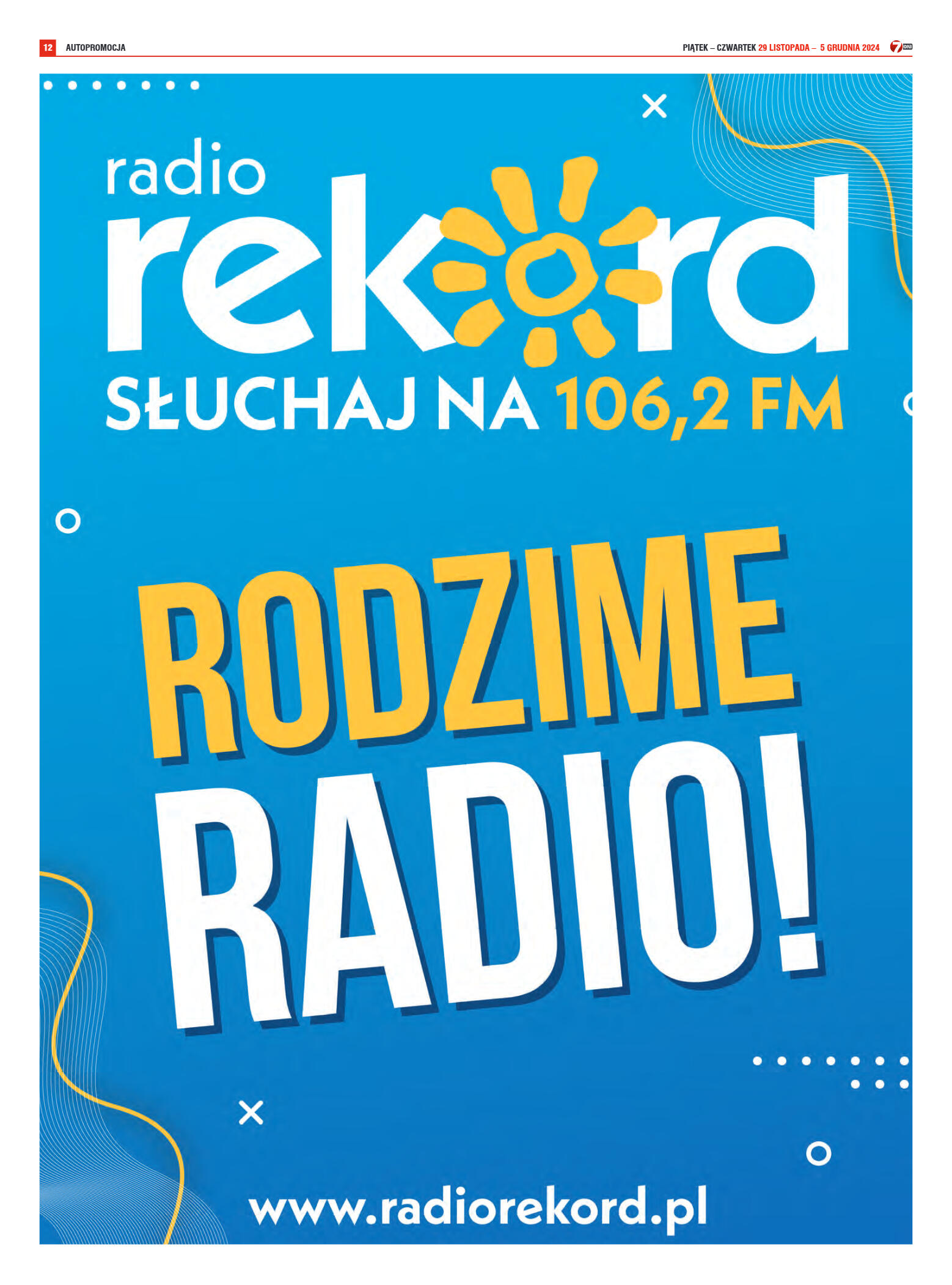 Tygodnik "7 Dni" nr 932 z dn. 29.11.2024 r. - strona 12