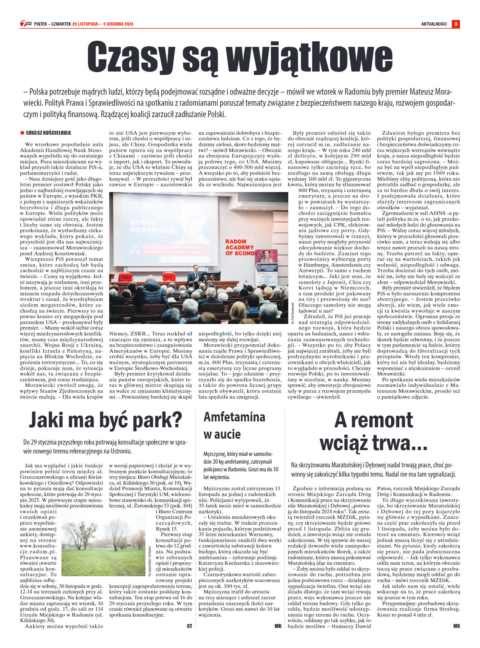 Tygodnik "7 Dni" nr 932 z dn. 29.11.2024 r. - strona 3