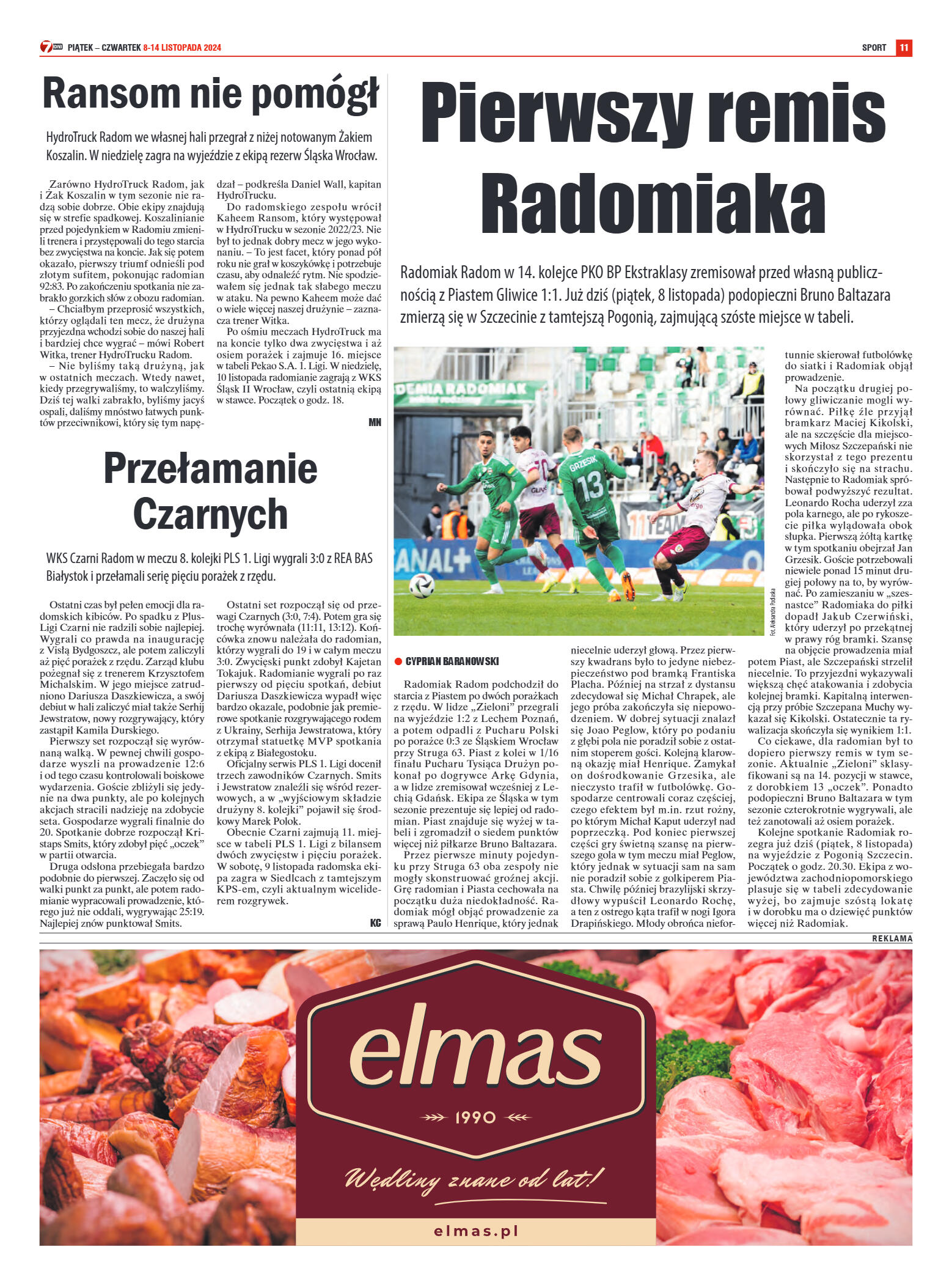 Tygodnik "7 Dni" nr 929 z dn. 8.11.2024 r. - strona 11