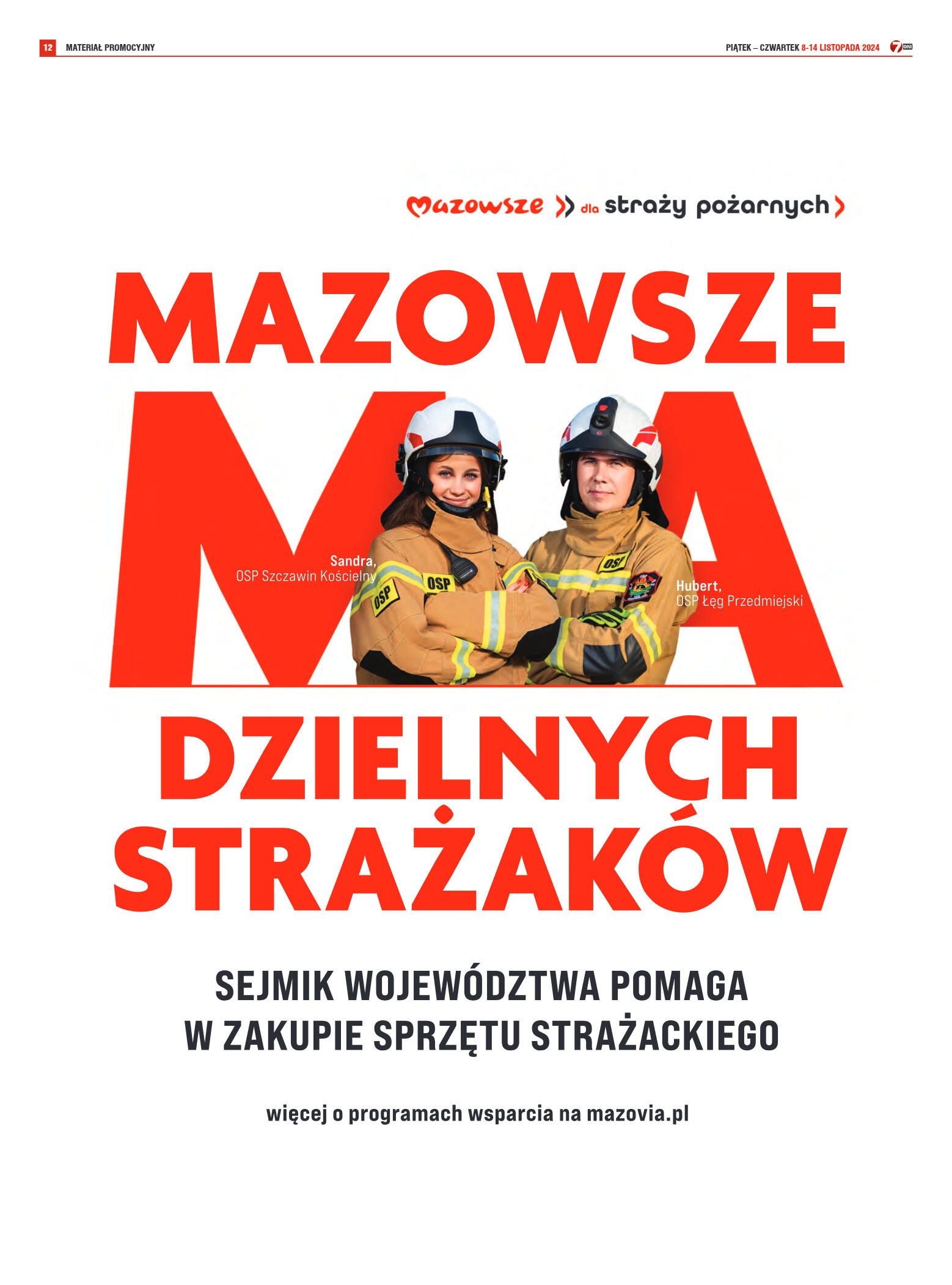 Tygodnik "7 Dni" nr 929 z dn. 8.11.2024 r. - strona 12