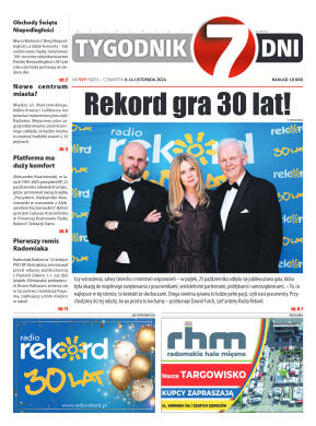 Tygodnik "7 Dni" nr 929 z dn. 8.11.2024 r. - strona 1