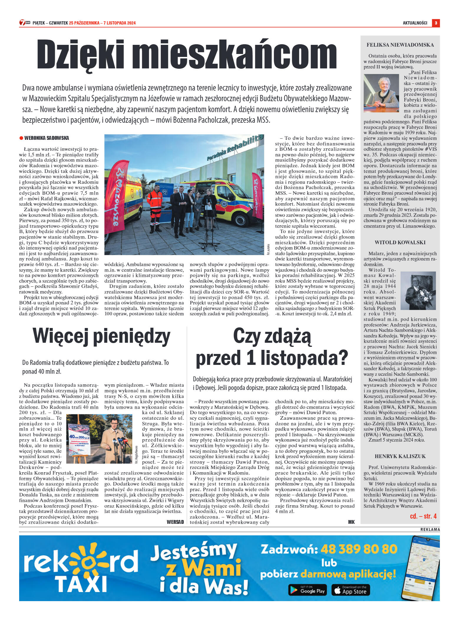 Tygodnik "7 Dni" nr 928 z dn. 25.10.2024 r. - strona 4