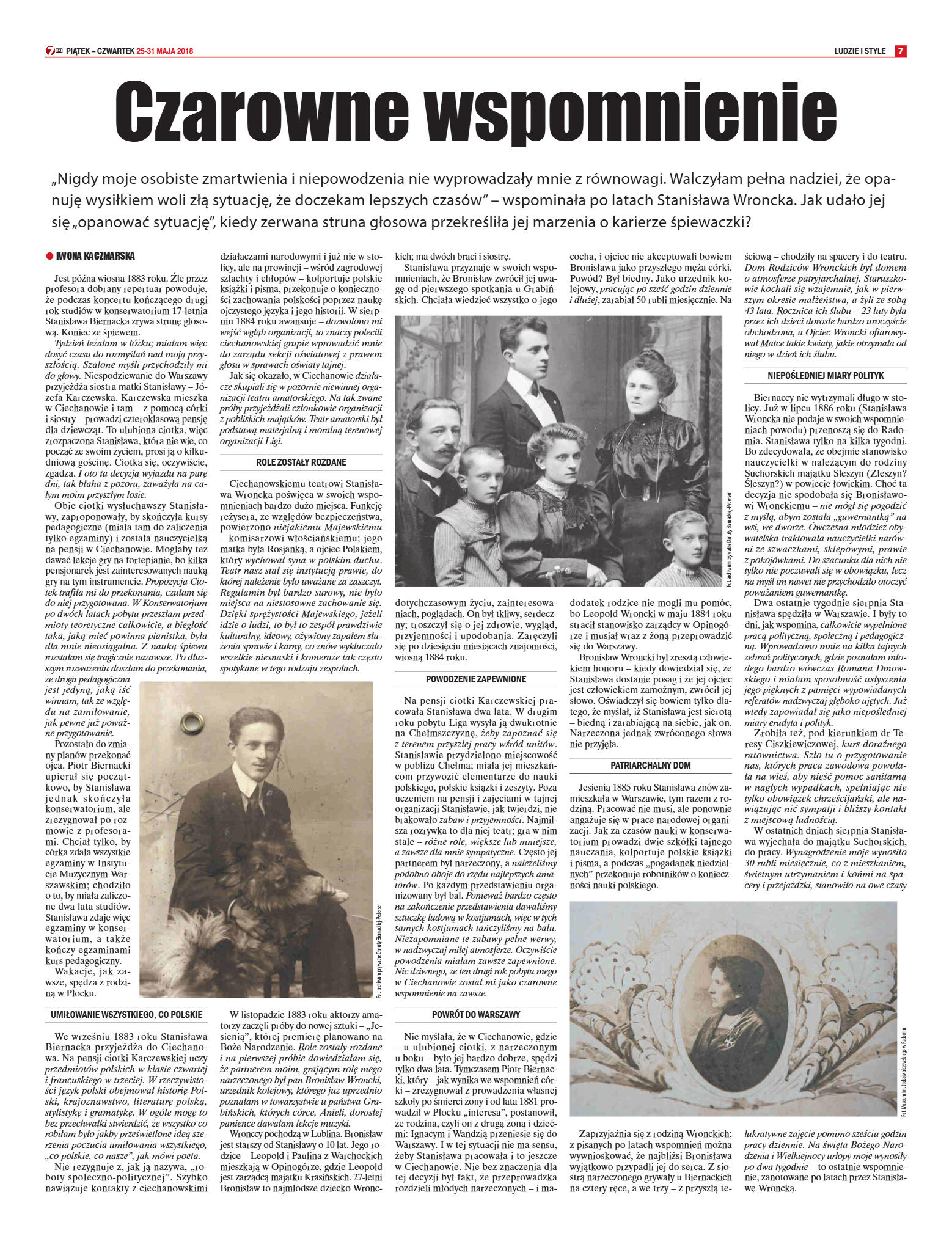 Tygodnik "7 Dni" nr 636 z dn. 25.05.2018 - strona 7