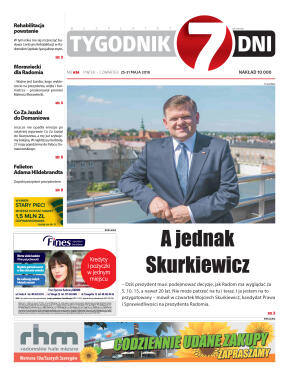 Tygodnik "7 Dni" nr 636 z dn. 25.05.2018 - strona 1