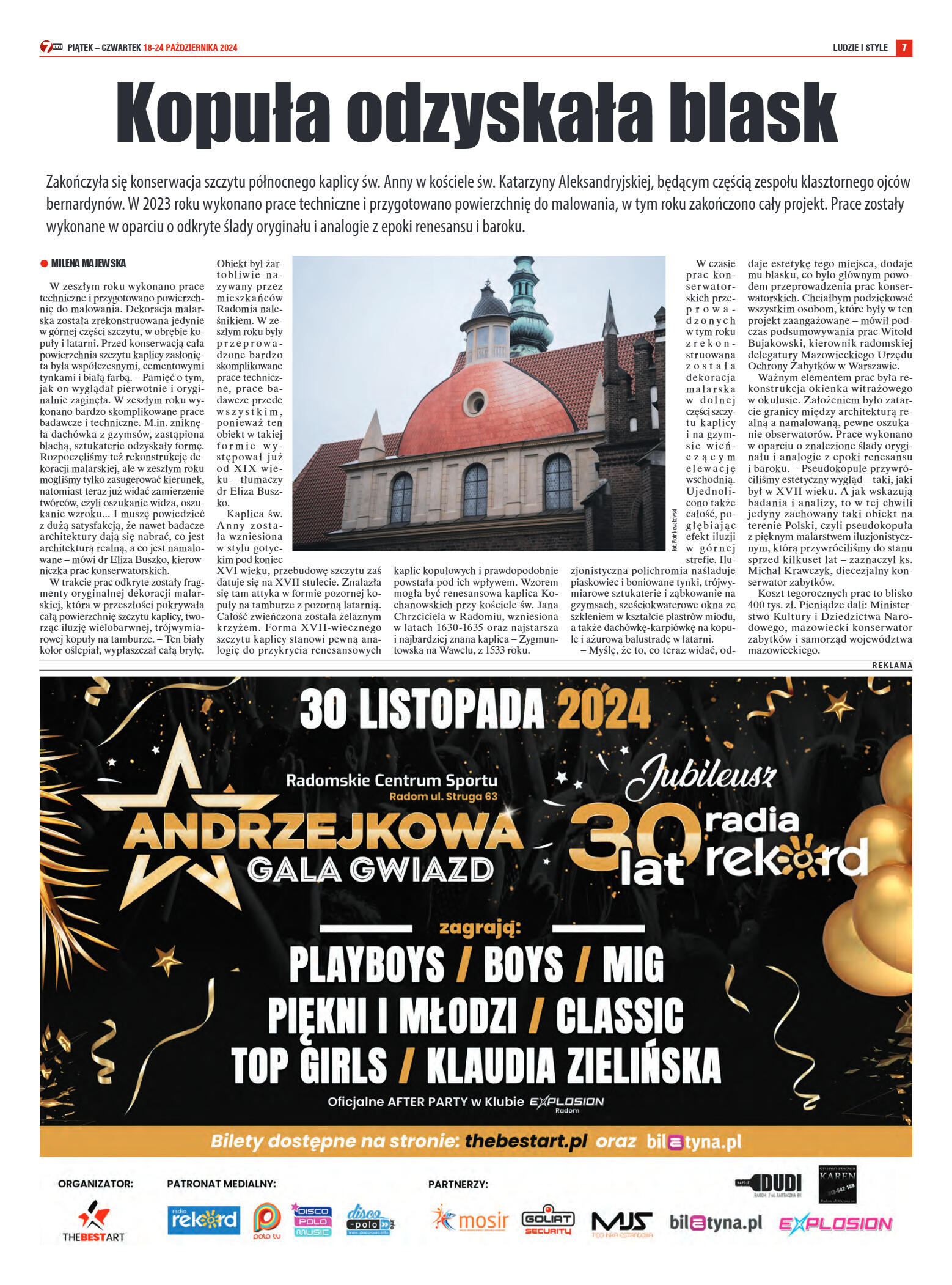 Tygodnik "7 Dni" nr 927 z dn. 18.10.2024 r. - strona 7