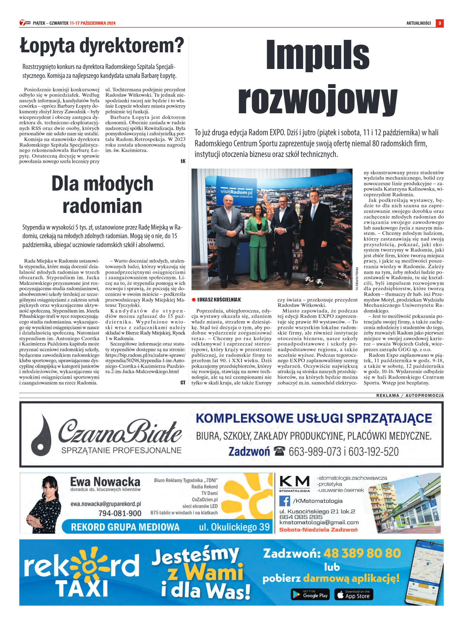 Tygodnik "7 Dni" nr 926 z dn. 11.10.2024 r. - strona 3